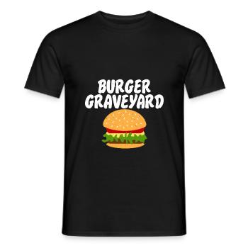 Burger Lover Gift - Men's T-Shirt - black - Front - AI Model Male 178 light (178cm)