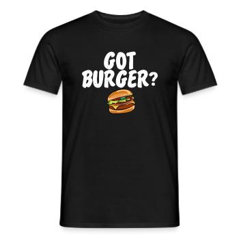 Burger Lover Gift - Men's T-Shirt - black - Front - AI Model Male 178 light (178cm)