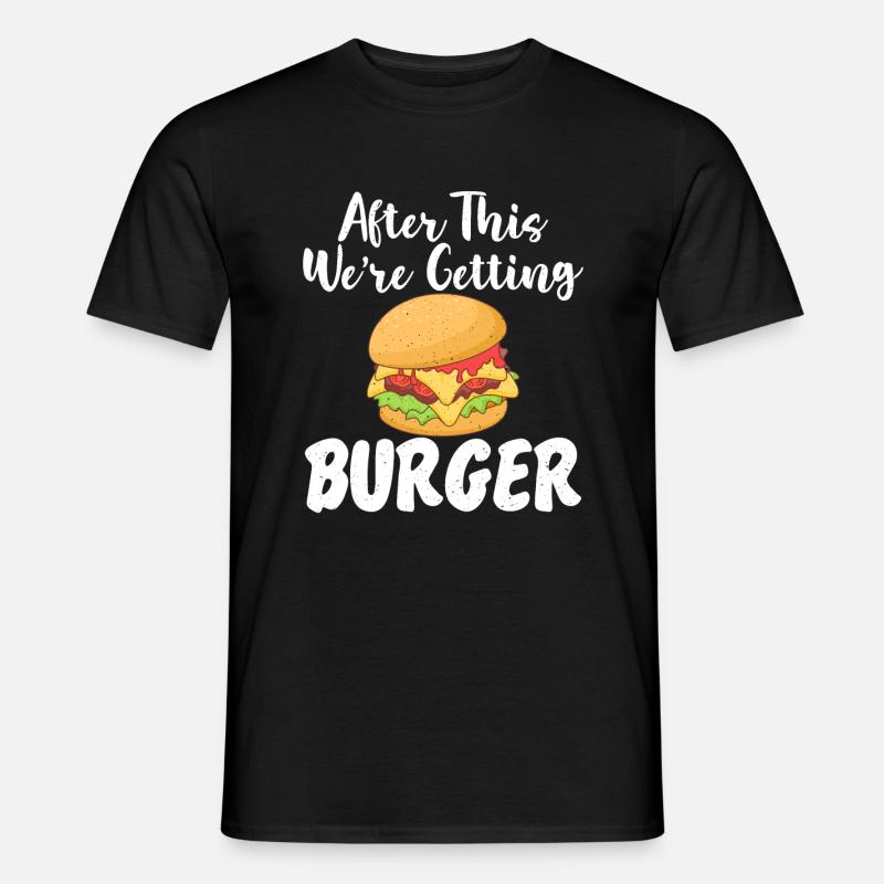 Burger Lover Geschenk - Männer T-Shirt - Schwarz