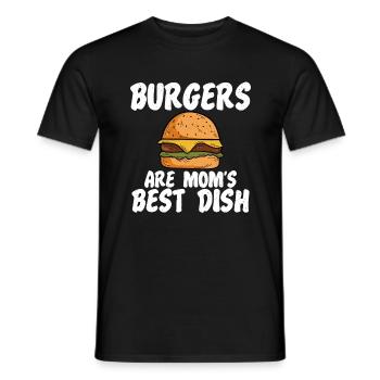 Burger Lover Gift - Men's T-Shirt - black - Front - AI Model Male 178 light (178cm)