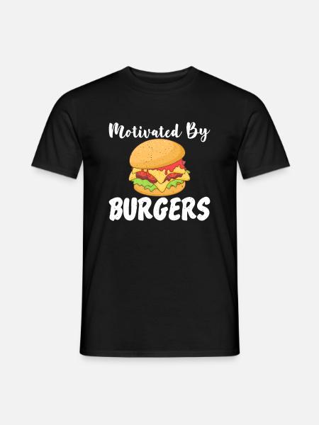 Burger Lover Gift - Men's T-Shirt - black