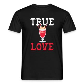 I love Milkshakes Milkshake Gift - Men's T-Shirt - black - Front - AI Model Male 178 light (178cm)