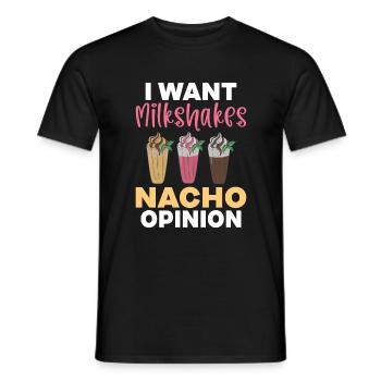 J’adore Milkshakes Milkshake Gift - T-shirt homme - noir - Devant - AI Model Male 178 light (178cm)