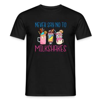 J’adore Milkshakes Milkshake Gift - T-shirt homme - noir - Devant - AI Model Male 178 light (178cm)