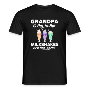 Ich liebe Milchshakes Milchshake Geschenk - Männer T-Shirt - Schwarz - Vorne - AI Model Male 178 light (178cm)