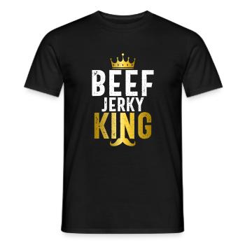 Beef Jerky Gift Beef Jerky Lover - T-shirt homme - noir - Devant - AI Model Male 178 light (178cm)