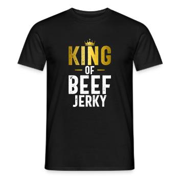 Beef Jerky Gift Beef Jerky Lover - Men's T-Shirt - black - Front - AI Model Male 178 light (178cm)