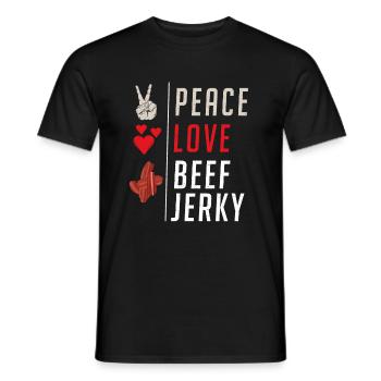 Beef Jerky Gift Beef Jerky Lover - T-shirt homme - noir - Devant - AI Model Male 178 light (178cm)