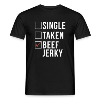 Beef Jerky Gift Beef Jerky Lover - Men's T-Shirt - black - Front - AI Model Male 178 light (178cm)