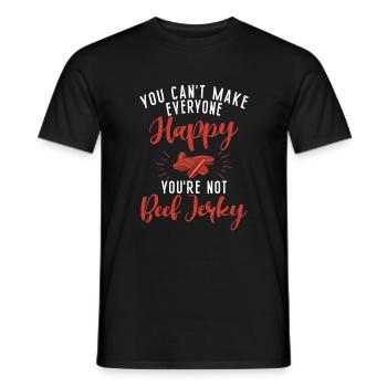 Beef Jerky Gift Beef Jerky Lover - T-shirt homme - noir - Devant - AI Model Male 178 light (178cm)