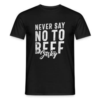 Beef Jerky Gift Beef Jerky Lover - Men's T-Shirt - black - Front - AI Model Male 178 light (178cm)