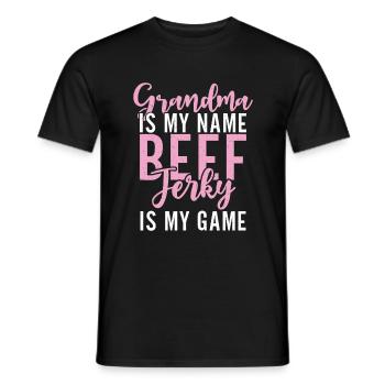 Beef Jerky Gift Beef Jerky Lover - T-shirt homme - noir - Devant - AI Model Male 178 light (178cm)