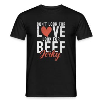 Beef Jerky Gift Beef Jerky Lover - T-shirt homme - noir - Devant - AI Model Male 178 light (178cm)