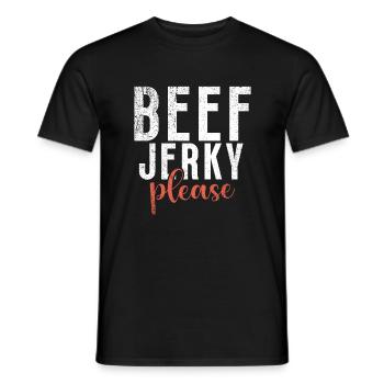 Beef Jerky Gift Beef Jerky Lover - Men's T-Shirt - black - Front - AI Model Male 178 light (178cm)