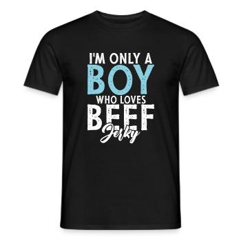 Beef Jerky Gift Beef Jerky Lover - T-shirt homme - noir - Devant - AI Model Male 178 light (178cm)