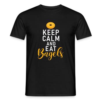 Bagel Gifts Bagel Lover - Men's T-Shirt - black - Front - AI Model Male 178 light (178cm)