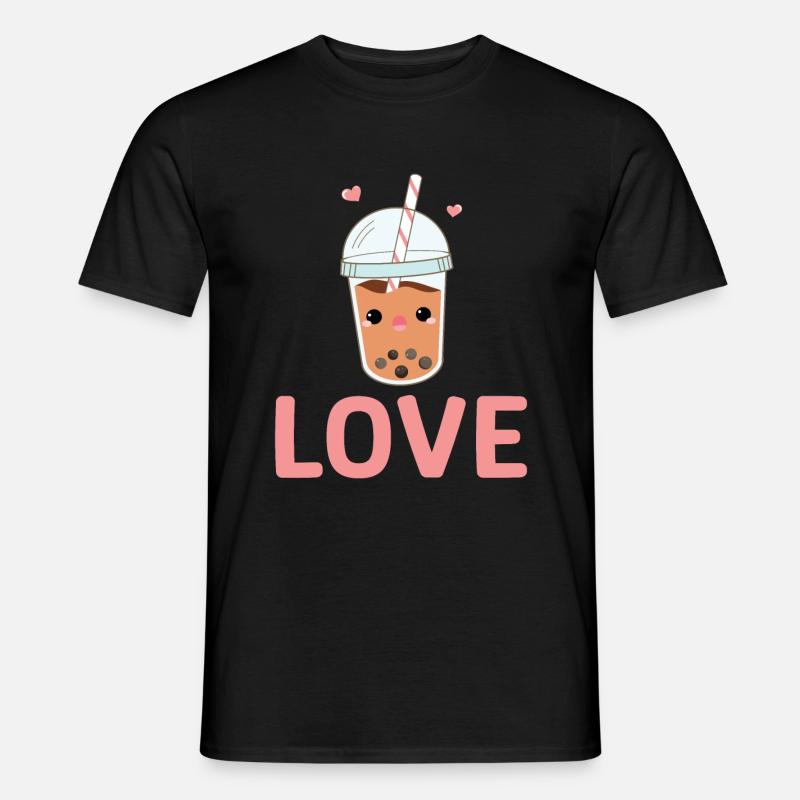 Bubble Tea Lover Geschenk - Männer T-Shirt - Schwarz