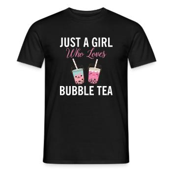 Bubble Tea Lover Cadeau - T-shirt homme - noir - Devant - AI Model Male 178 light (178cm)