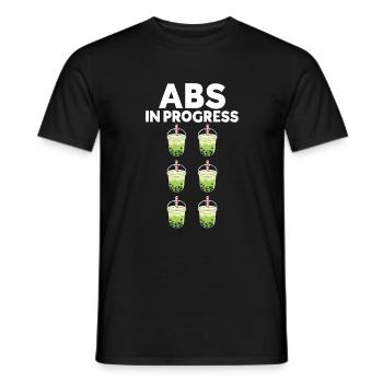 Bubble Tea Lover Gift - Men's T-Shirt - black - Front - AI Model Male 178 light (178cm)