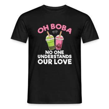Bubble Tea Lover Gift - Men's T-Shirt - black - Front - AI Model Male 178 light (178cm)