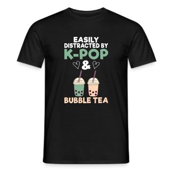 Bubble Tea Lover Cadeau - T-shirt homme - noir - Devant - AI Model Male 178 light (178cm)