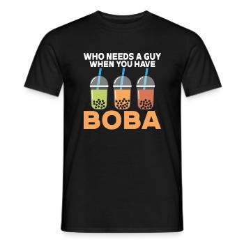 Bubble Tea Lover Cadeau - T-shirt homme - noir - Devant - AI Model Male 178 light (178cm)
