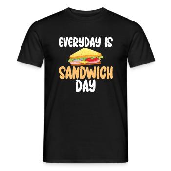 Sandwich Lover Gift - Men's T-Shirt - black - Front - AI Model Male 178 light (178cm)