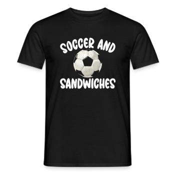 Cadeau d’amateur de sandwich - T-shirt homme - noir - Devant - AI Model Male 178 light (178cm)