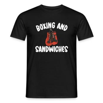 Sandwich Lover Gift - Men's T-Shirt - black - Front - AI Model Male 178 light (178cm)