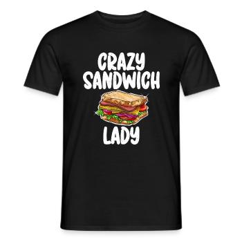Sandwich Lover Gift - Men's T-Shirt - black - Front - AI Model Male 178 light (178cm)