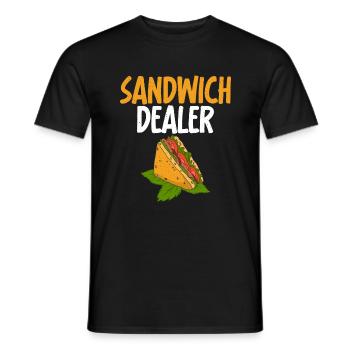 Sandwich Lover Gift - Men's T-Shirt - black - Front - AI Model Male 178 light (178cm)
