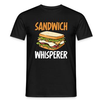 Sandwich Lover Gift - Men's T-Shirt - black - Front - AI Model Male 178 light (178cm)