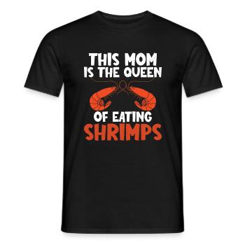 Shrimp Lover Gift - Men's T-Shirt - black - Front - AI Model Male 178 light (178cm)