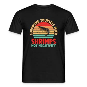 Garnelenliebhaber Geschenk - Männer T-Shirt - Schwarz - Vorne - AI Model Male 178 light (178cm)