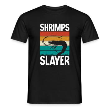 Shrimp Lover Gift - Men's T-Shirt - black - Front - AI Model Male 178 light (178cm)