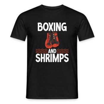 Shrimp Lover Gift - Men's T-Shirt - black - Front - AI Model Male 178 light (178cm)