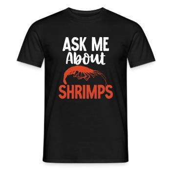 Shrimp Lover Gift - Men's T-Shirt - black - Front - AI Model Male 178 light (178cm)