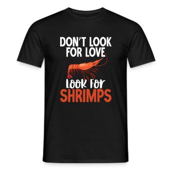 Shrimp Lover Gift - Men's T-Shirt - black - Front - AI Model Male 178 light (178cm)