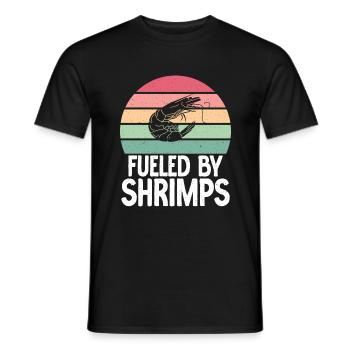 Shrimp Lover Gift - Men's T-Shirt - black - Front - AI Model Male 178 light (178cm)