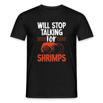 Garnelenliebhaber Geschenk - Männer T-Shirt - Schwarz - Vorne - AI Model Male 178 light (178cm)