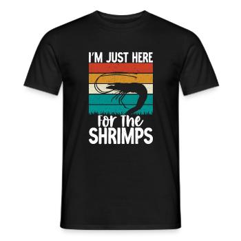 Shrimp Lover Gift - Men's T-Shirt - black - Front - AI Model Male 178 light (178cm)