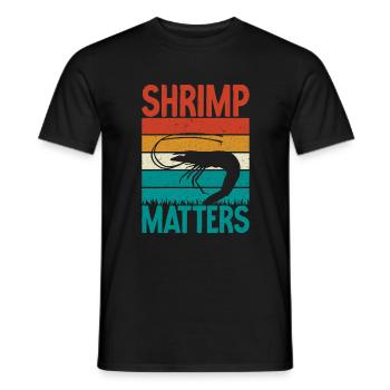 Shrimp Lover Gift - Men's T-Shirt - black - Front - AI Model Male 178 light (178cm)