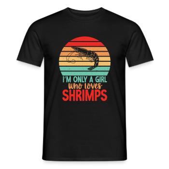Shrimp Lover Gift - Men's T-Shirt - black - Front - AI Model Male 178 light (178cm)