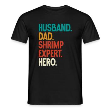 Garnelenliebhaber Geschenk - Männer T-Shirt - Schwarz - Vorne - AI Model Male 178 light (178cm)