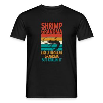 Shrimp Lover Gift - Men's T-Shirt - black - Front - AI Model Male 178 light (178cm)