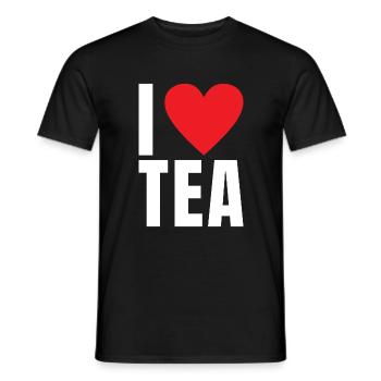 Teeliebhaber Geschenke - Männer T-Shirt - Schwarz - Vorne - AI Model Male 178 light (178cm)