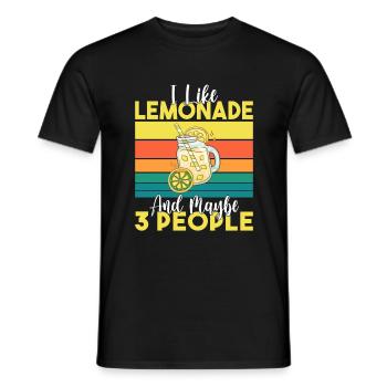 Limonade Geschenkideen - Männer T-Shirt - Schwarz - Vorne - AI Model Male 178 light (178cm)