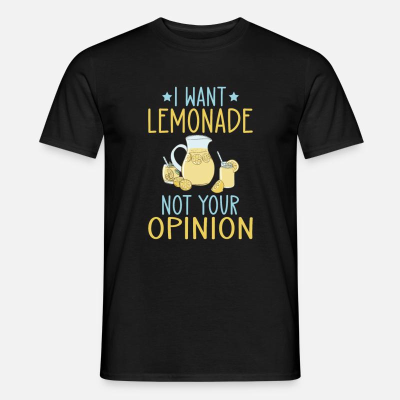 Limonade-Geschenk-Ideen - Männer T-Shirt - Schwarz