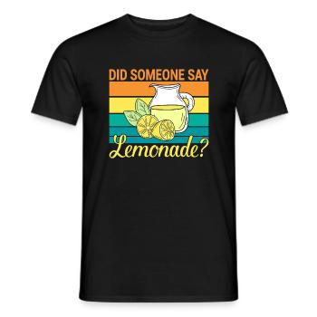 Limonade Geschenkideen - Männer T-Shirt - Schwarz - Vorne - AI Model Male 178 light (178cm)