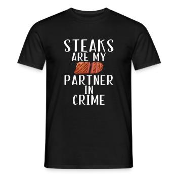 Steak Lover Steak Gift - Men's T-Shirt - black - Front - AI Model Male 178 light (178cm)